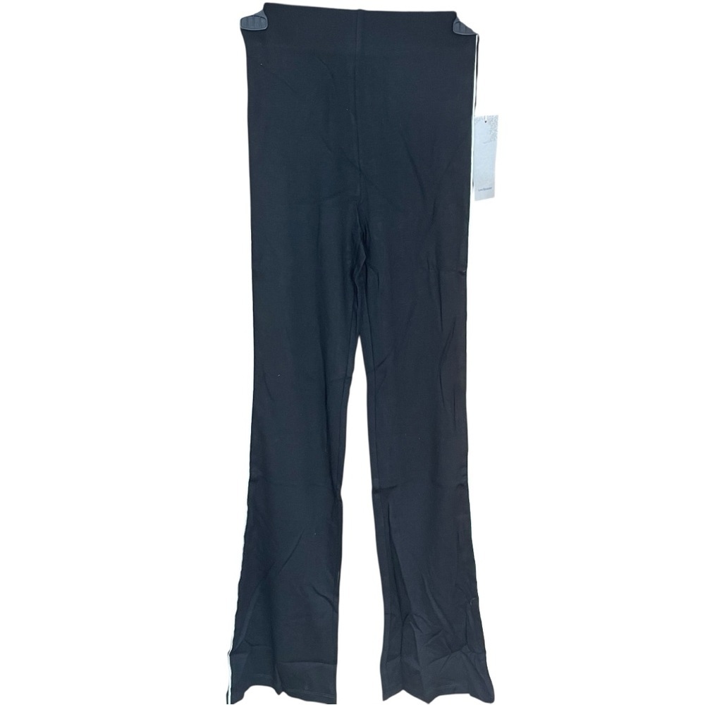 Side Stripe Athletic Active Pants Black